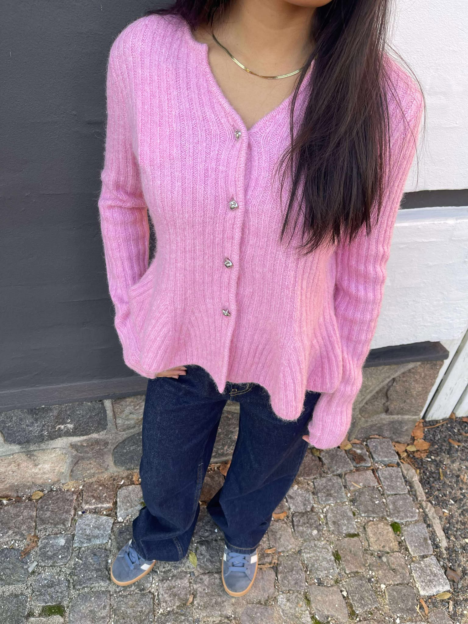 YASDOLLY Knit Cardigan - Moonlite Mauve